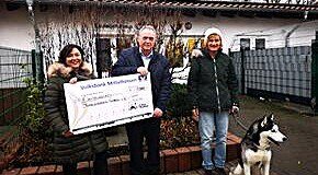 Herzliche Unterstützung: Kretz + Wahl spenden € 1.000,00 an den Tierschutzverein Gießen
