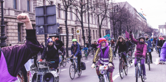 1. Purple Ride Fahrraddemo in Gießen