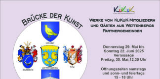 KuKuKs Brücke der Kunst – Ausstellung zu den Wettenberger Städtepartnerschaften, Donnerstag, 29. Mai bis Sonntag, 22. Juni 2025,