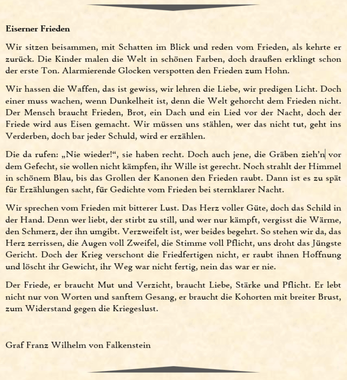 Eiserner Frieden