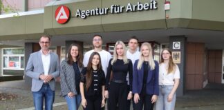 Neue Azubis bei der Arbeitsagentur