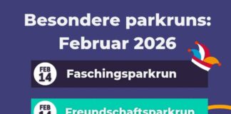 Bunter Februar beim Schwanenteich parkrun!